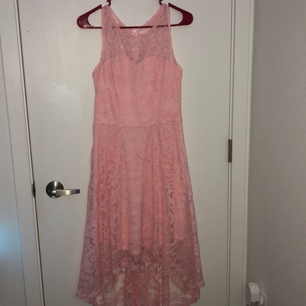Juniors Lace Semi formal Dress